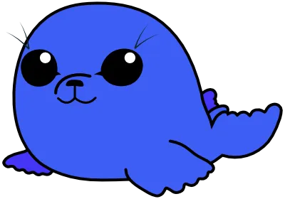 The Luau seal mascot